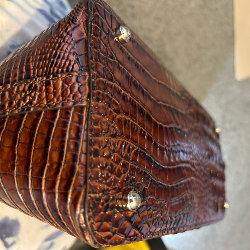 Brahmin Duxbury pecan satchel EUC - Picture 5 of 16